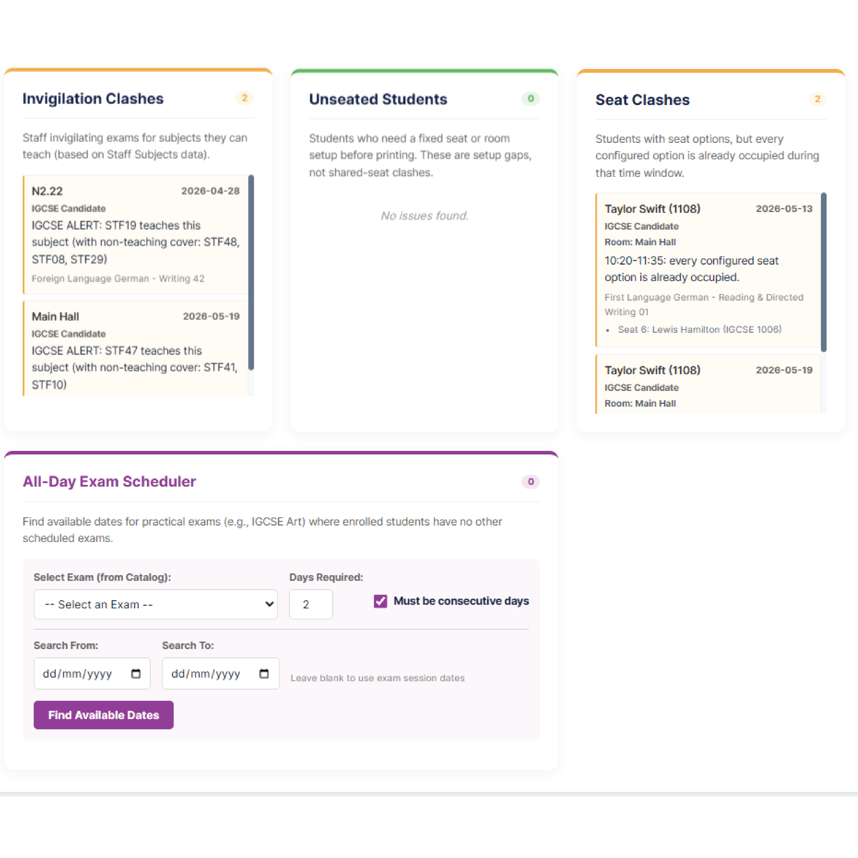 Analysis Two software screenshot